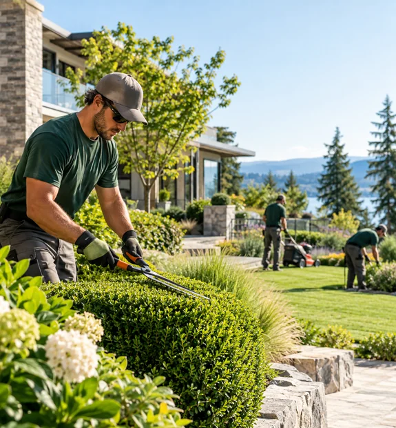 Landscapers industry marketing photograph